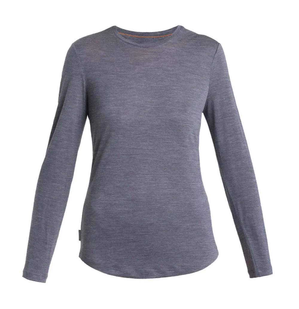 Icebreaker Women&#x27;s Merino 125 Cool-Lite™ Sphere III Long Sleeve Tee Midnight Navy Heather | Buy Icebreaker Women&#x27;s Merino 125 Cool-Lite™ Sphere III Long Sleeve Tee Midnight Navy Heather here | Outnorth
