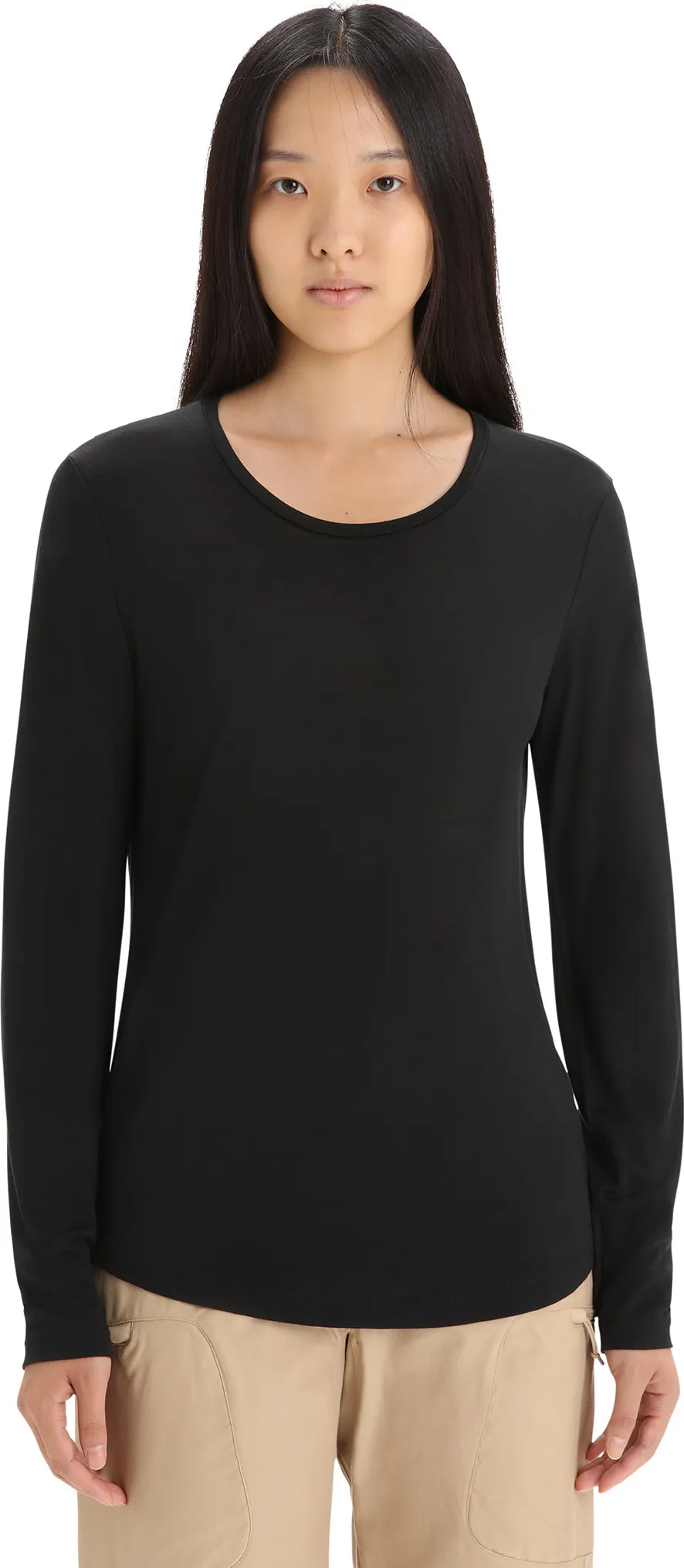 Icebreaker Women&#x27;s Sphere II Long Sleeve Tee Black | Buy Icebreaker Women&#x27;s Sphere II Long Sleeve Tee Black here | Outnorth