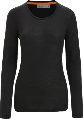 Icebreaker Women&#x27;s Sphere II Long Sleeve Tee Black | Buy Icebreaker Women&#x27;s Sphere II Long Sleeve Tee Black here | Outnorth