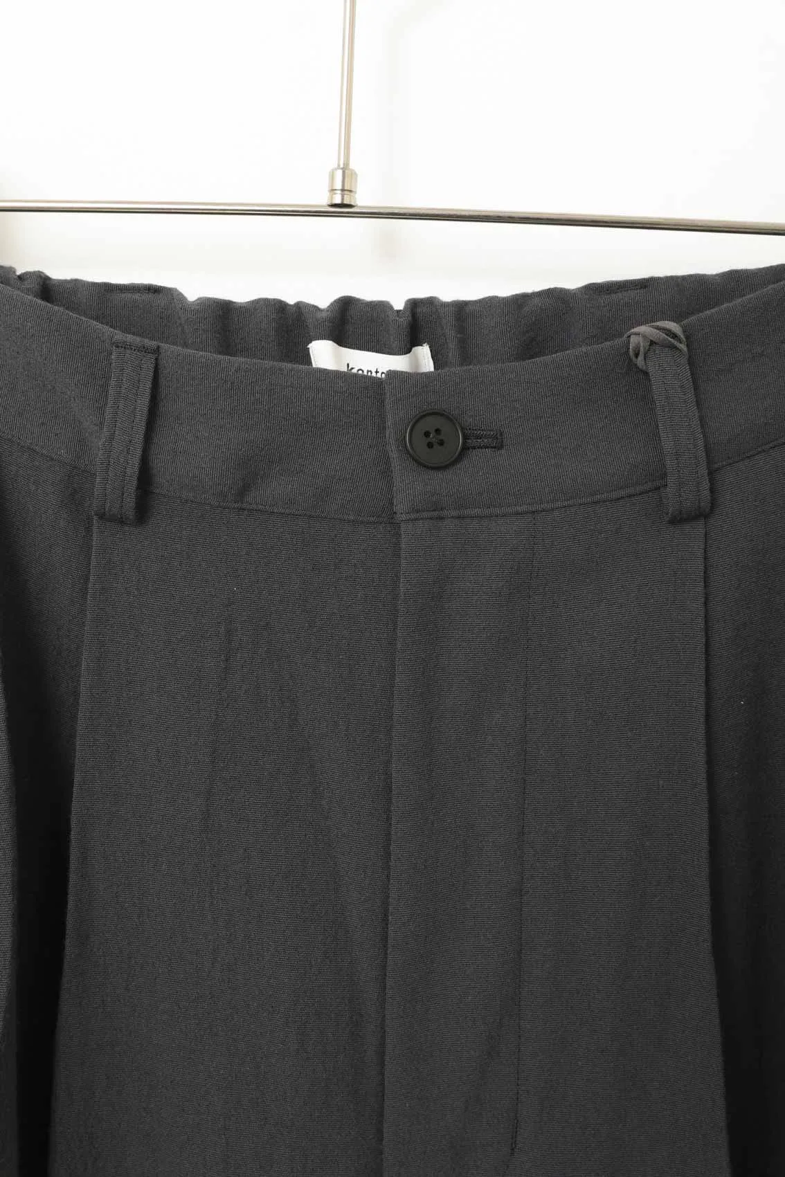 KON-PT02243 3 PLEAT WOOL PANTS