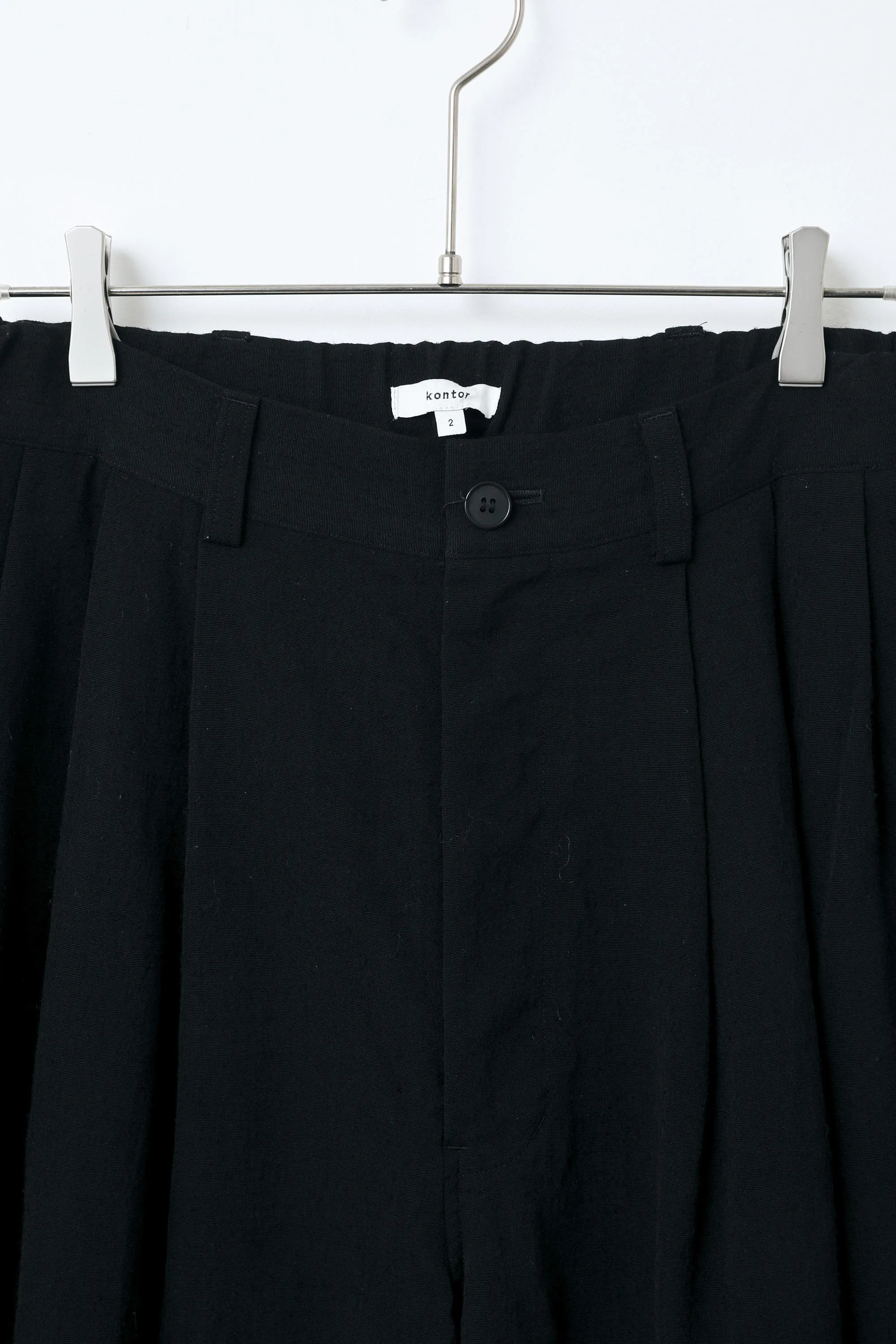KON-PT02243 3 PLEAT WOOL PANTS