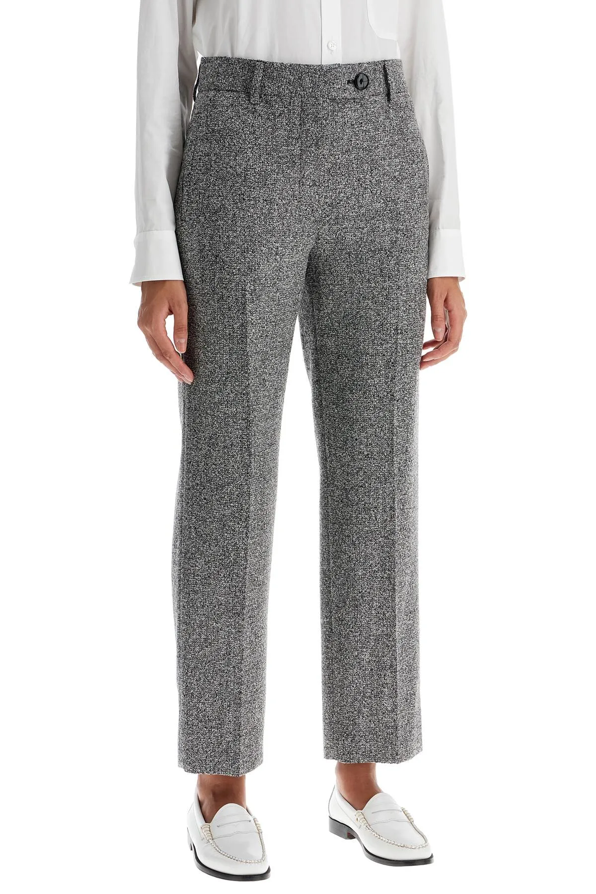 'koru nana virgin wool trousers PPT01 KOR BLACK WHITE