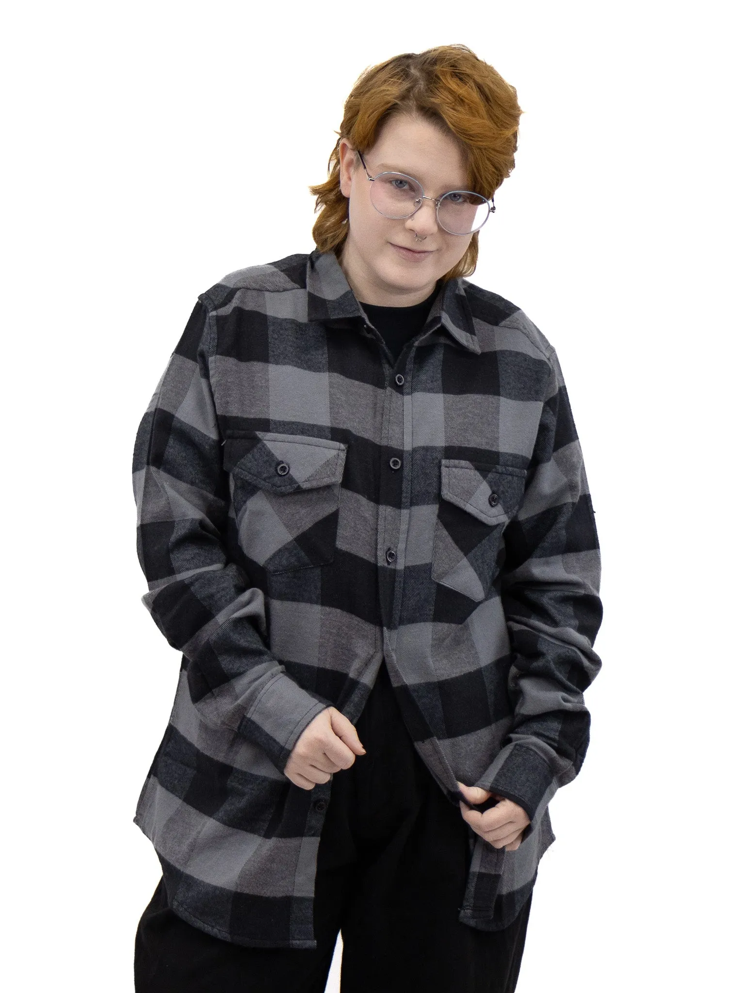 Lancaster Flannel- Charcoal