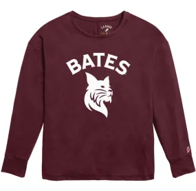 League Classic Re-Spin Long Sleeve BATES Bobcat  Women's Tee