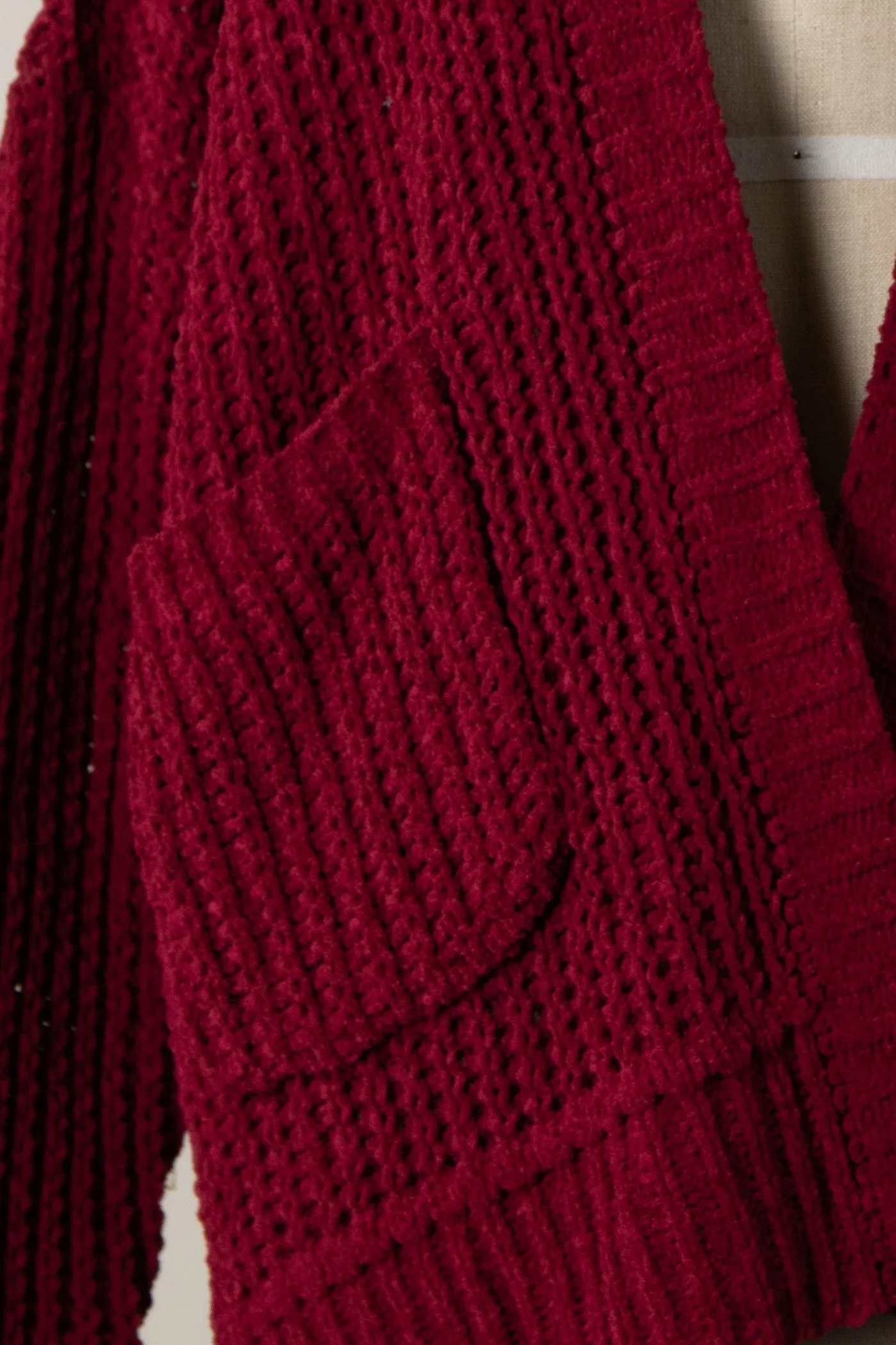LONG SLEEVE CABLE KNIT CARDIGAN 1 PACK