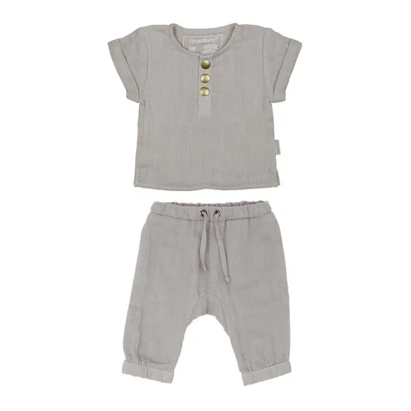 L'ovedbaby Organic Muslin Harem Set