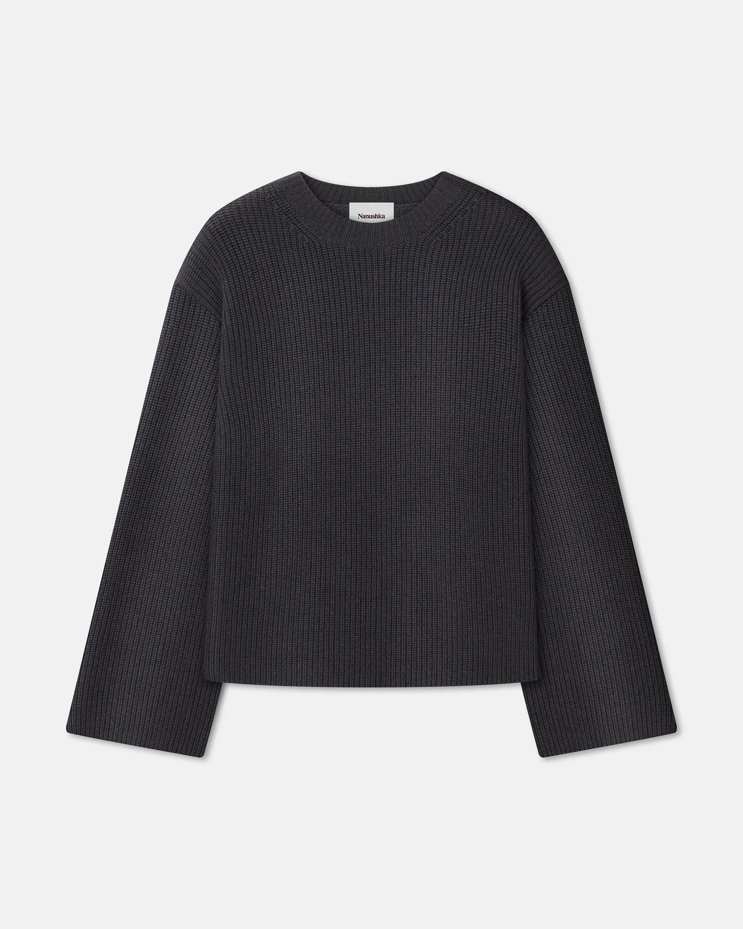 Maura - Cashmere-Blend Sweater - School Grey