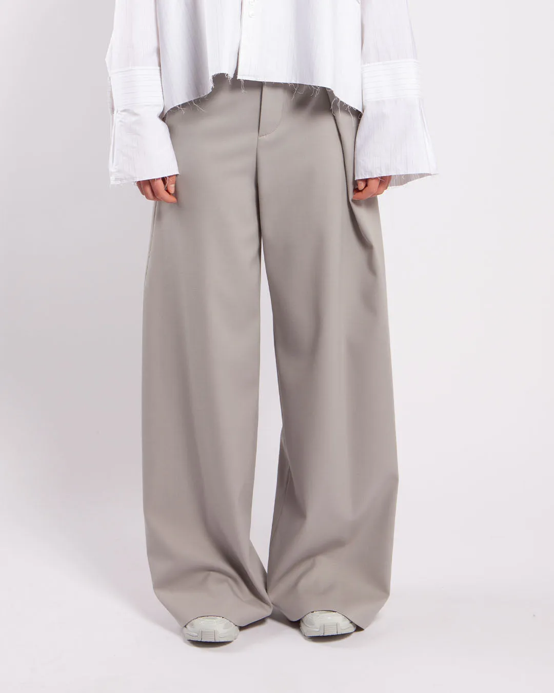 MM6 Maison Margiela Tailoring Wool Trousers Taupe