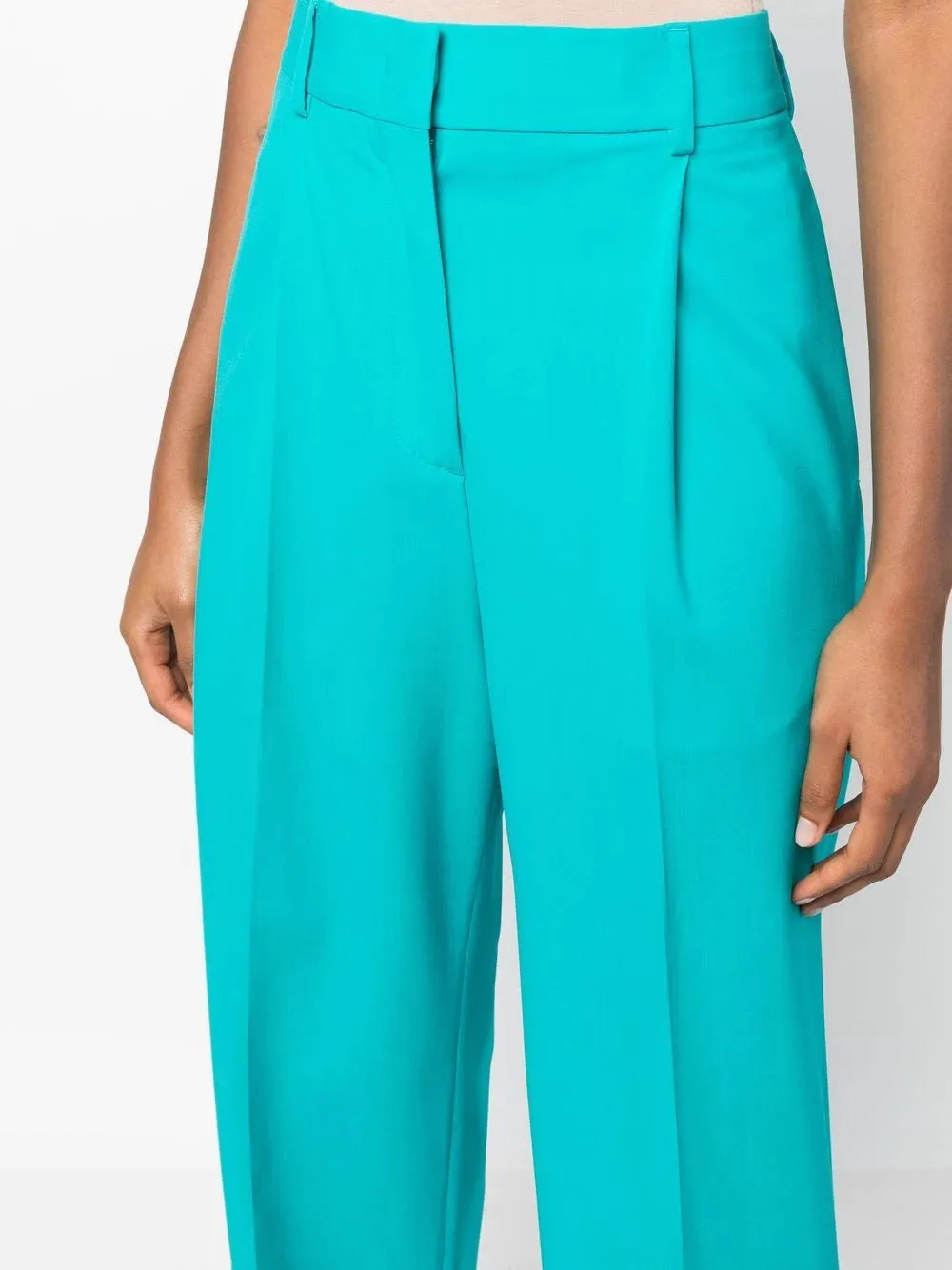 MSGM STRAIGH-LEG WOOL TROUSERS
