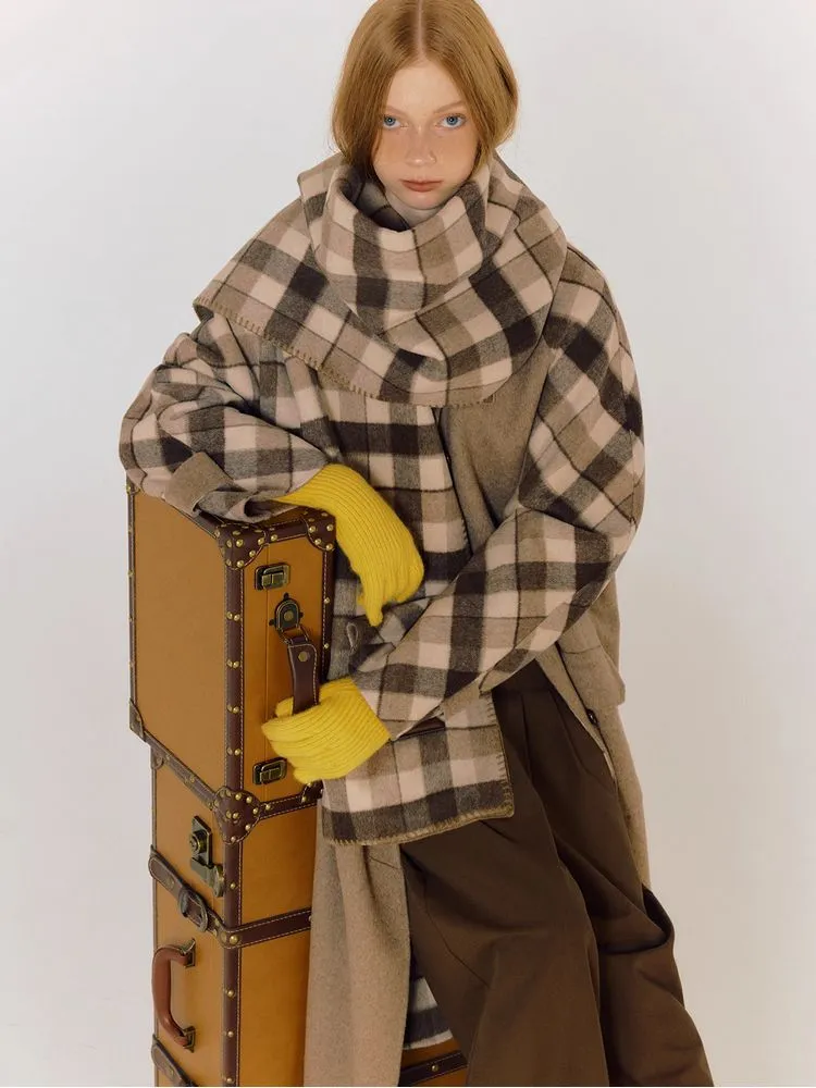 Plaid long coat【s0000005072】