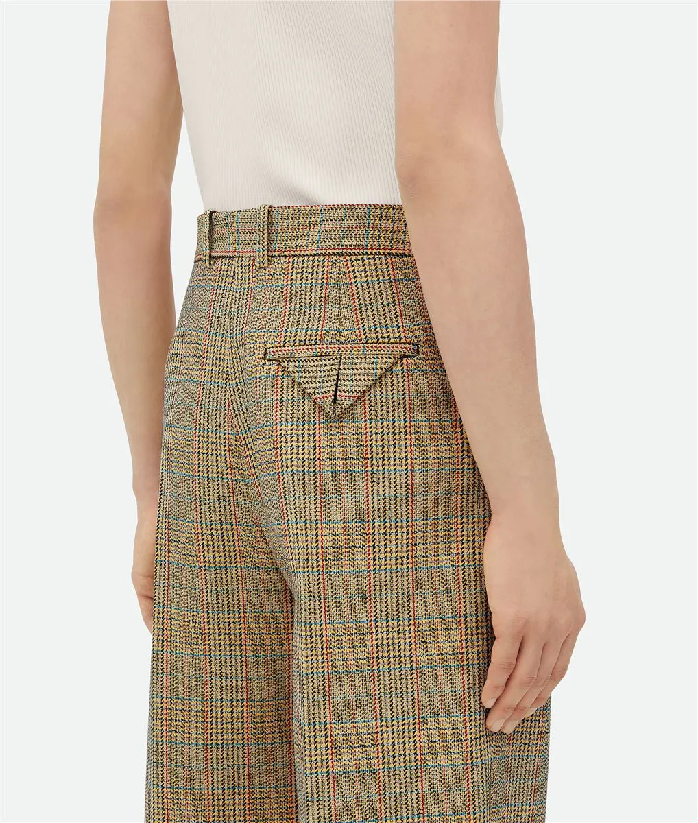 Certainly! The optimized title for this e-commerce product would be: Classic Prince of Wales Wool Trousers for Men