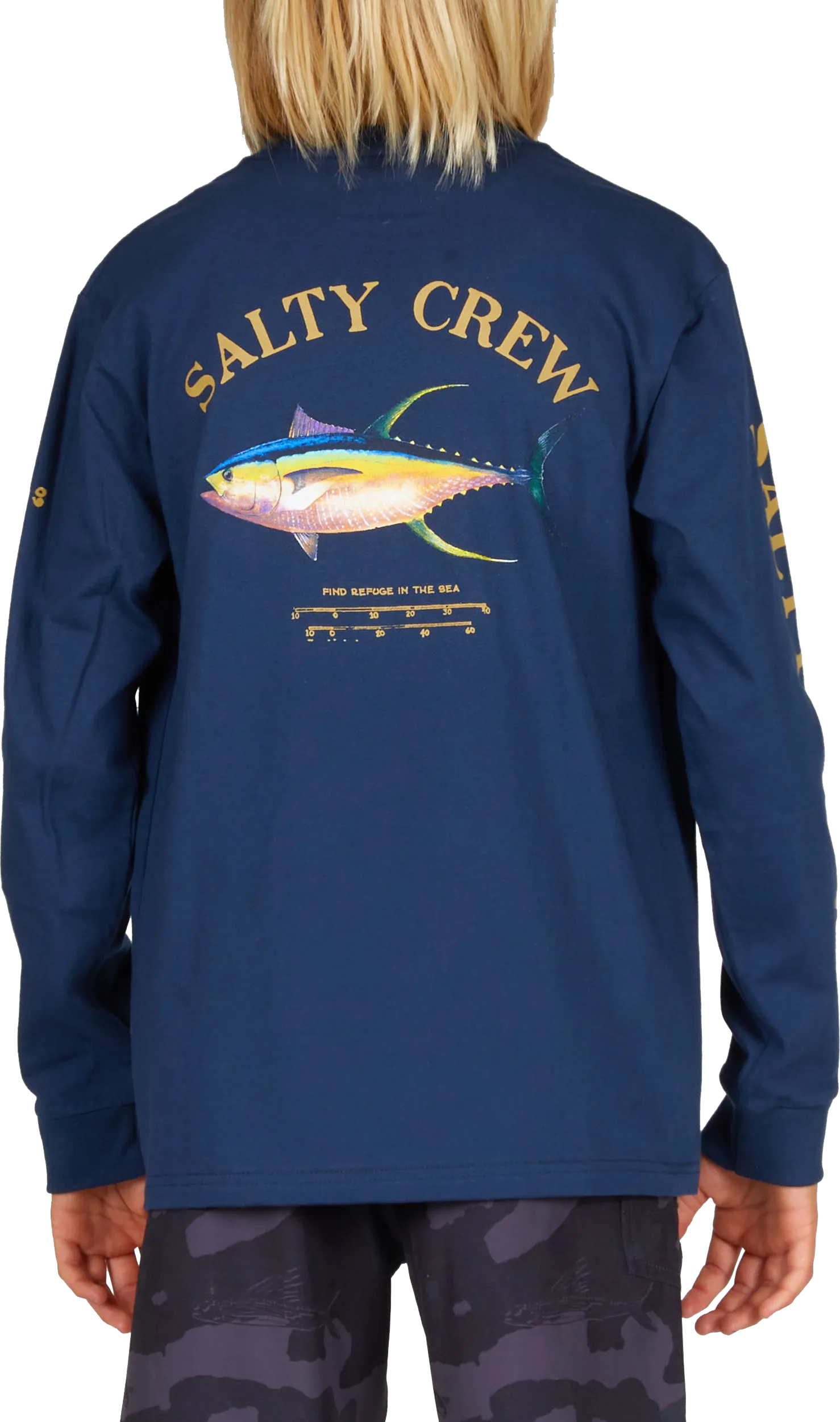 Salty Crew Kids&#x27; Ahi Mount Long-Sleeve Tee Navy | Buy Salty Crew Kids&#x27; Ahi Mount Long-Sleeve Tee Navy here | Outnorth