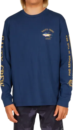 Salty Crew Kids&#x27; Ahi Mount Long-Sleeve Tee Navy | Buy Salty Crew Kids&#x27; Ahi Mount Long-Sleeve Tee Navy here | Outnorth