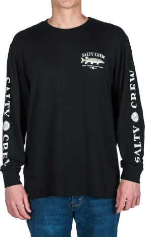 Salty Crew Men&#x27;s Euro Pike Premium Long-Sleeve Tee Black | Buy Salty Crew Men&#x27;s Euro Pike Premium Long-Sleeve Tee Black here | Outnorth