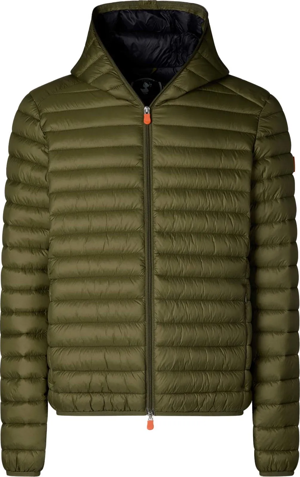 Save the Duck Men&#x27;s Animal Free Hooded Puffer Jacket Donald Dusty Olive | Buy Save the Duck Men&#x27;s Animal Free Hooded Puffer Jacket Donald Dusty Olive here | Outnorth