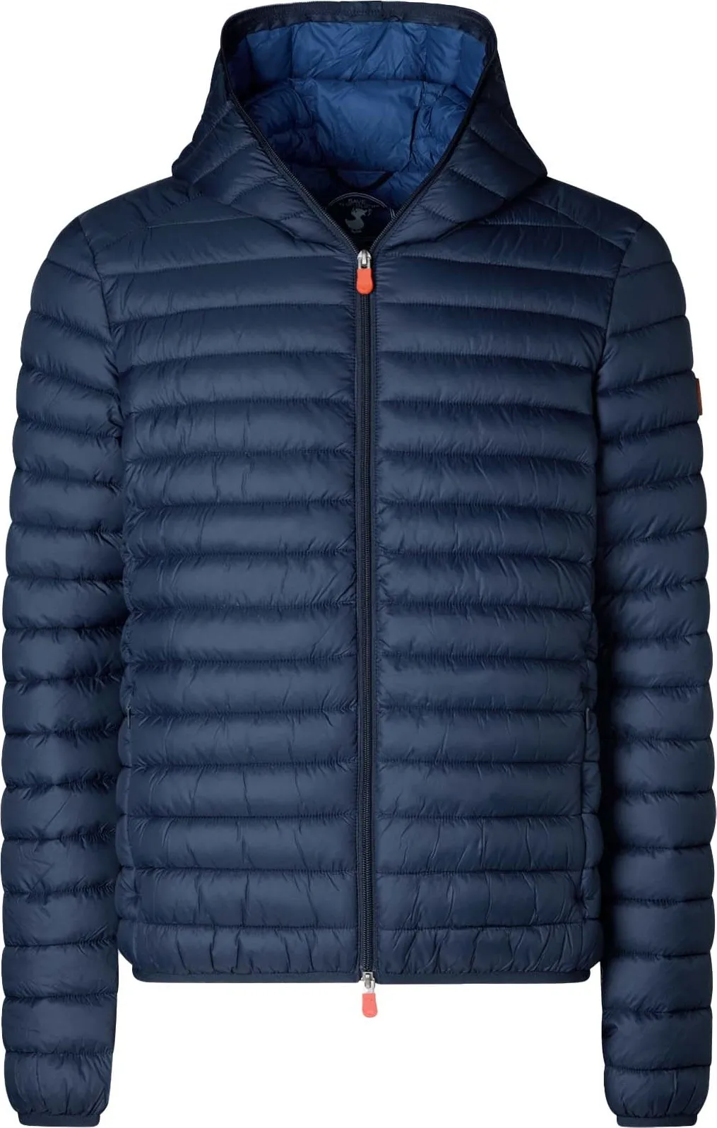 Save the Duck Men&#x27;s Animal Free Hooded Puffer Jacket Donald Navy Blue | Buy Save the Duck Men&#x27;s Animal Free Hooded Puffer Jacket Donald Navy Blue here | Outnorth