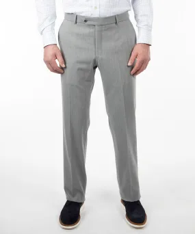 Elegant Tailored Bi-Stretch Serge Wool Dress Pants