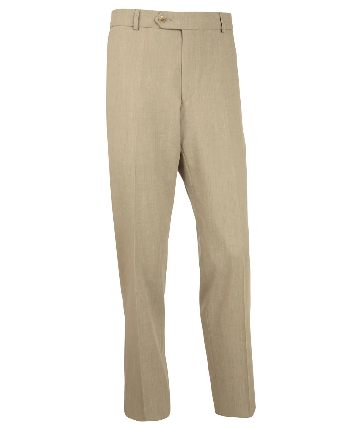 Elegant Tailored Bi-Stretch Serge Wool Dress Pants