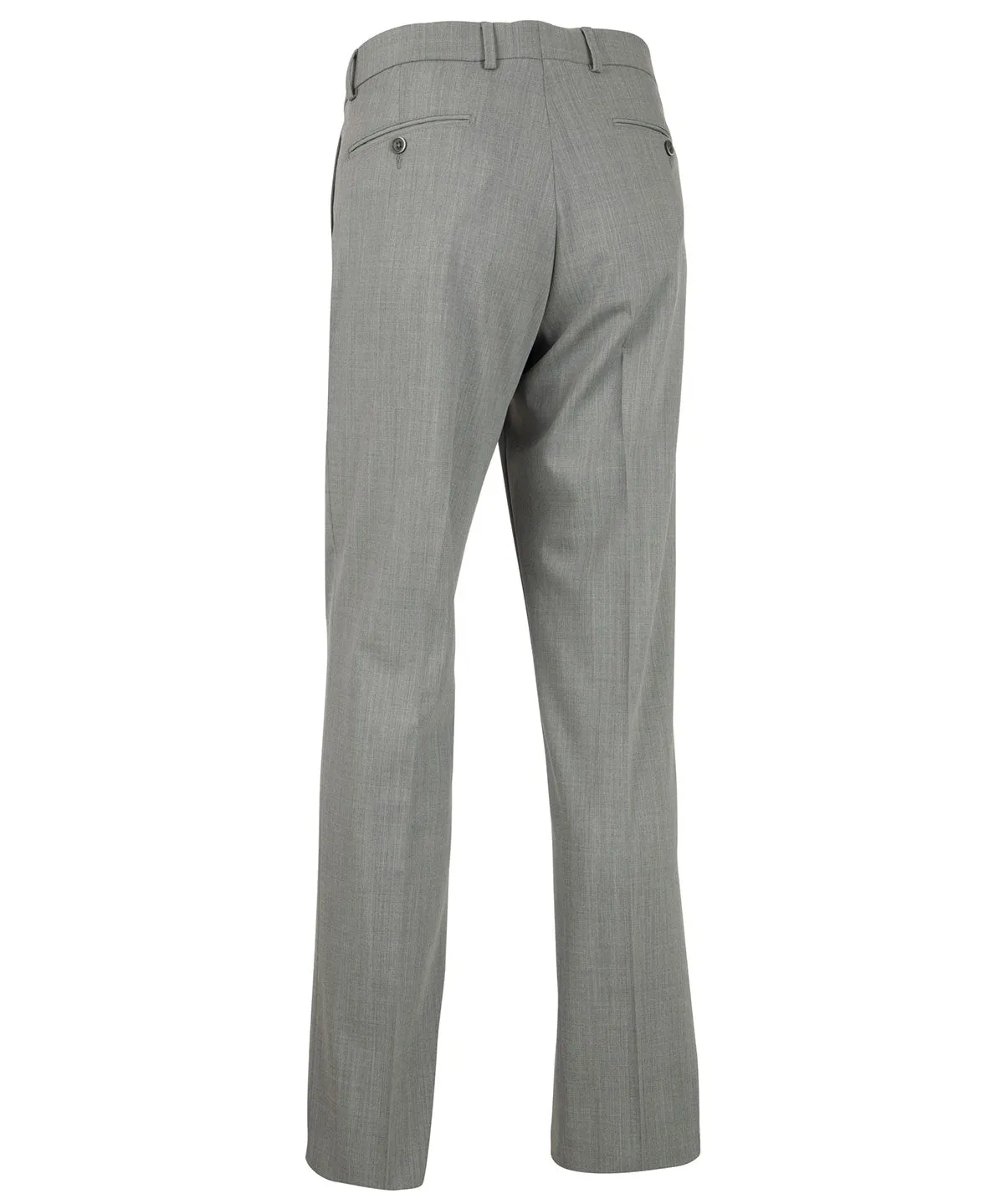 Elegant Tailored Bi-Stretch Serge Wool Dress Pants