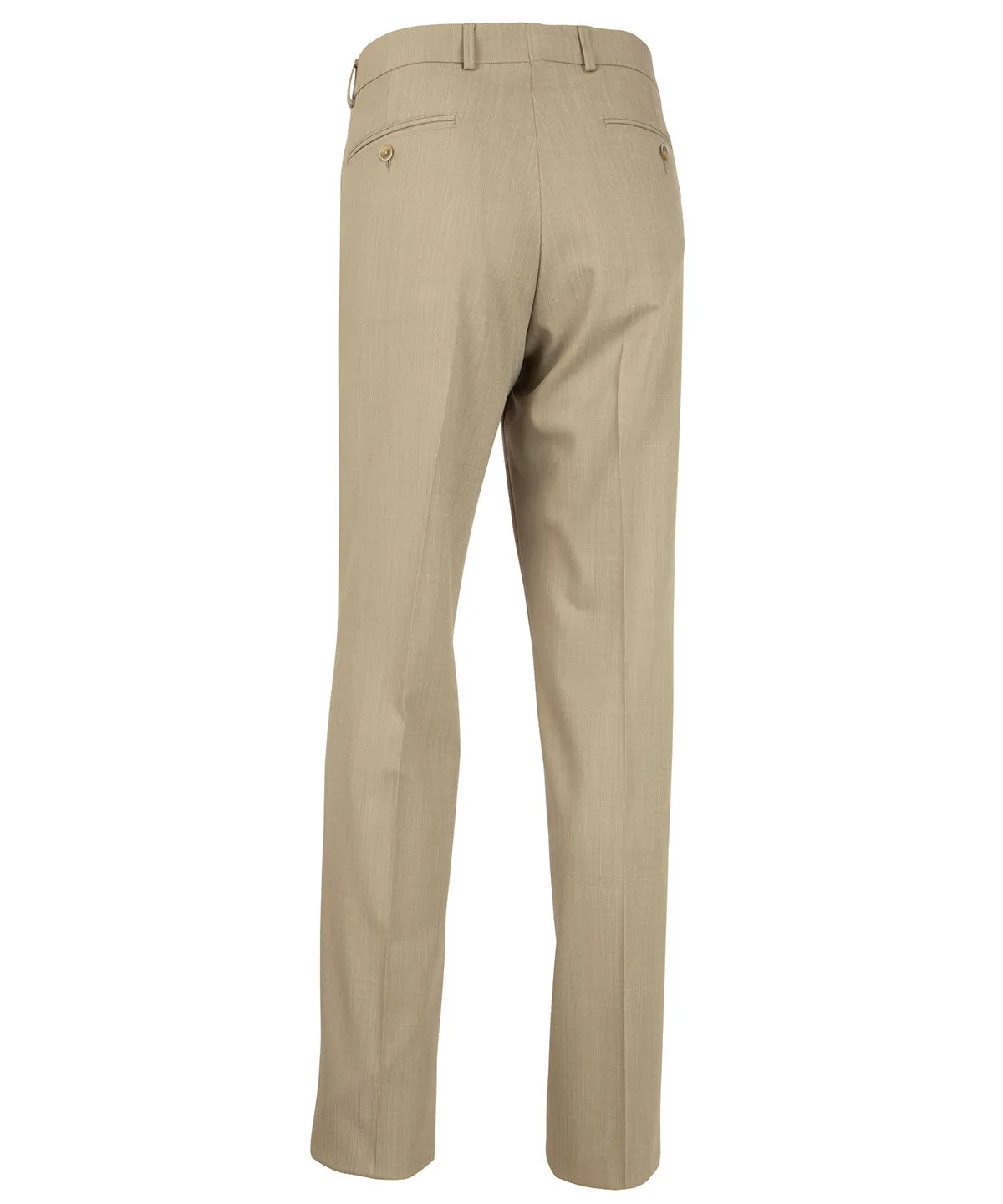 Elegant Tailored Bi-Stretch Serge Wool Dress Pants
