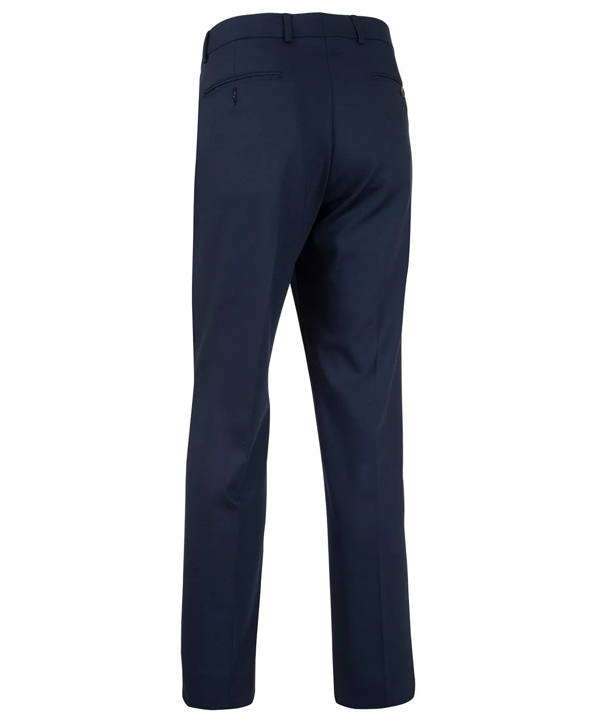 Elegant Tailored Bi-Stretch Serge Wool Dress Pants