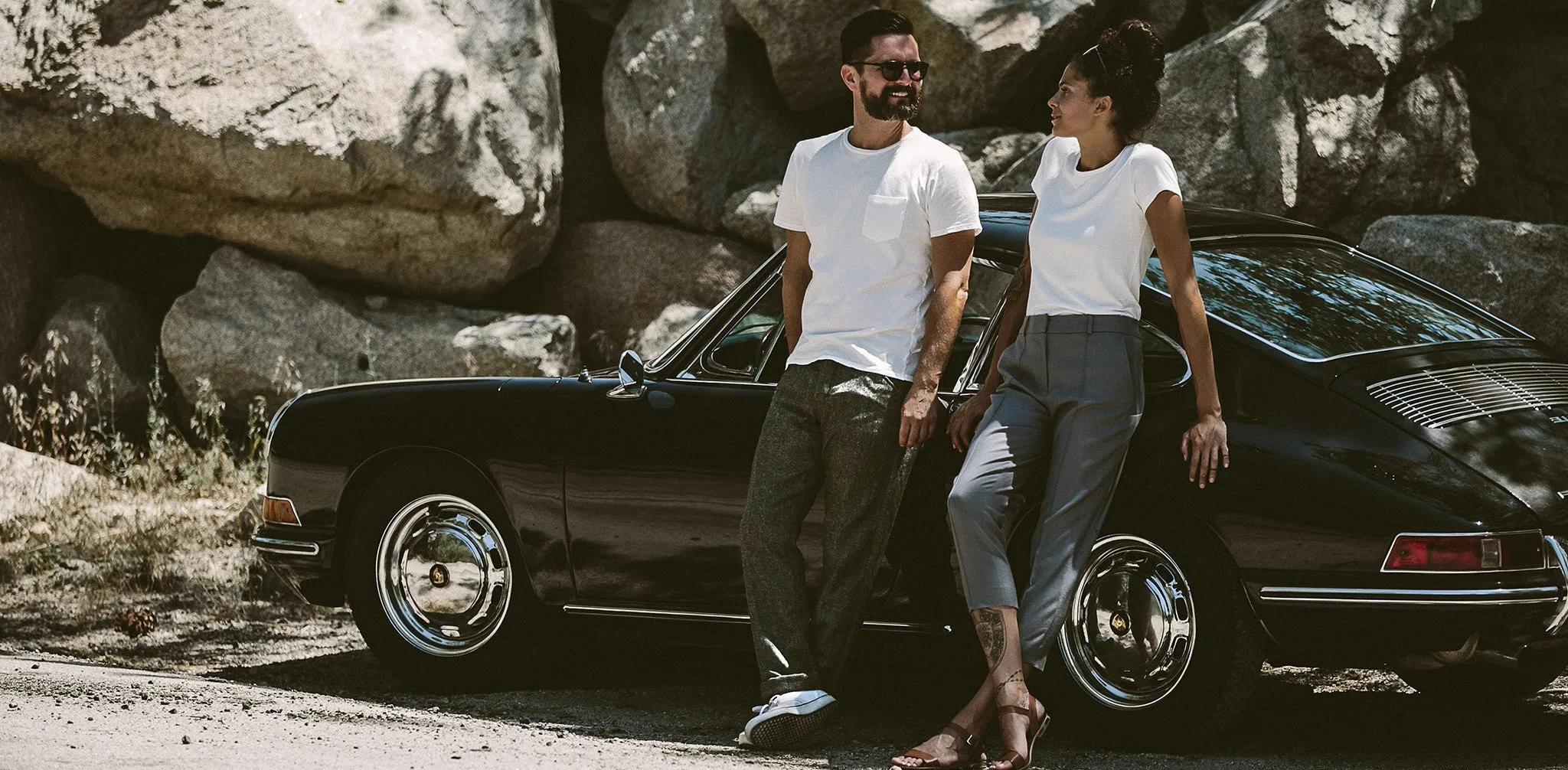 The Camp Pant in Charcoal Donegal