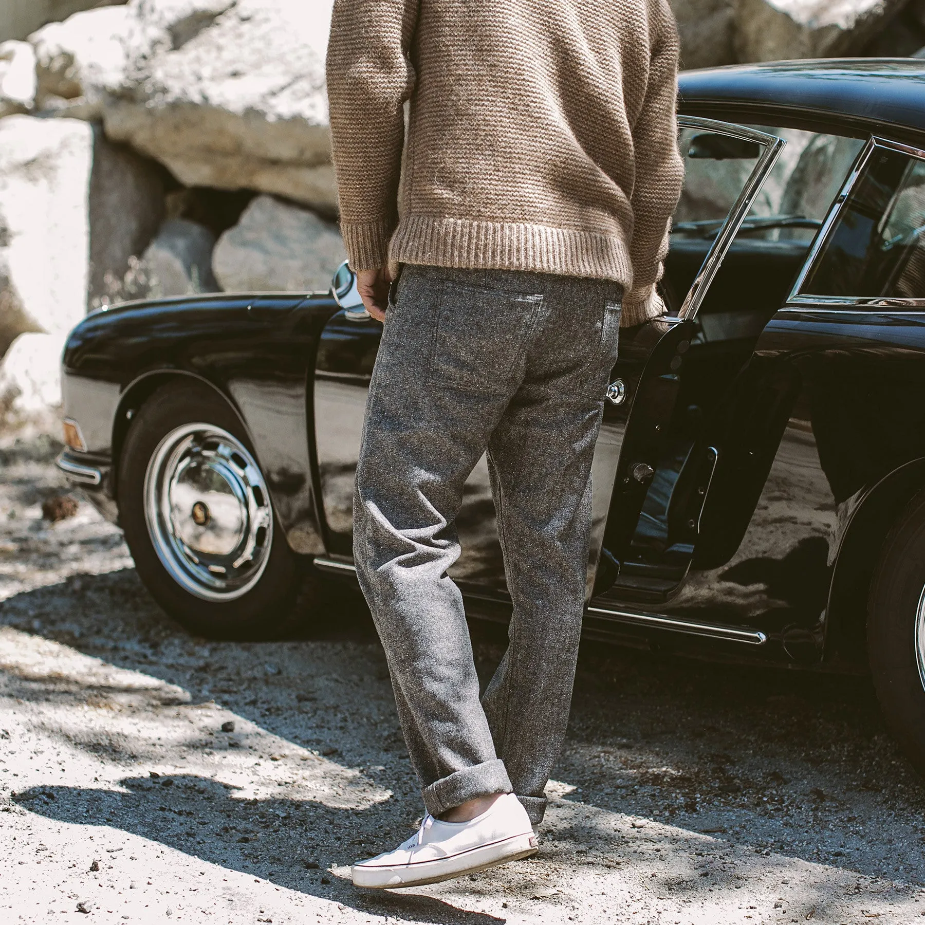 The Camp Pant in Charcoal Donegal
