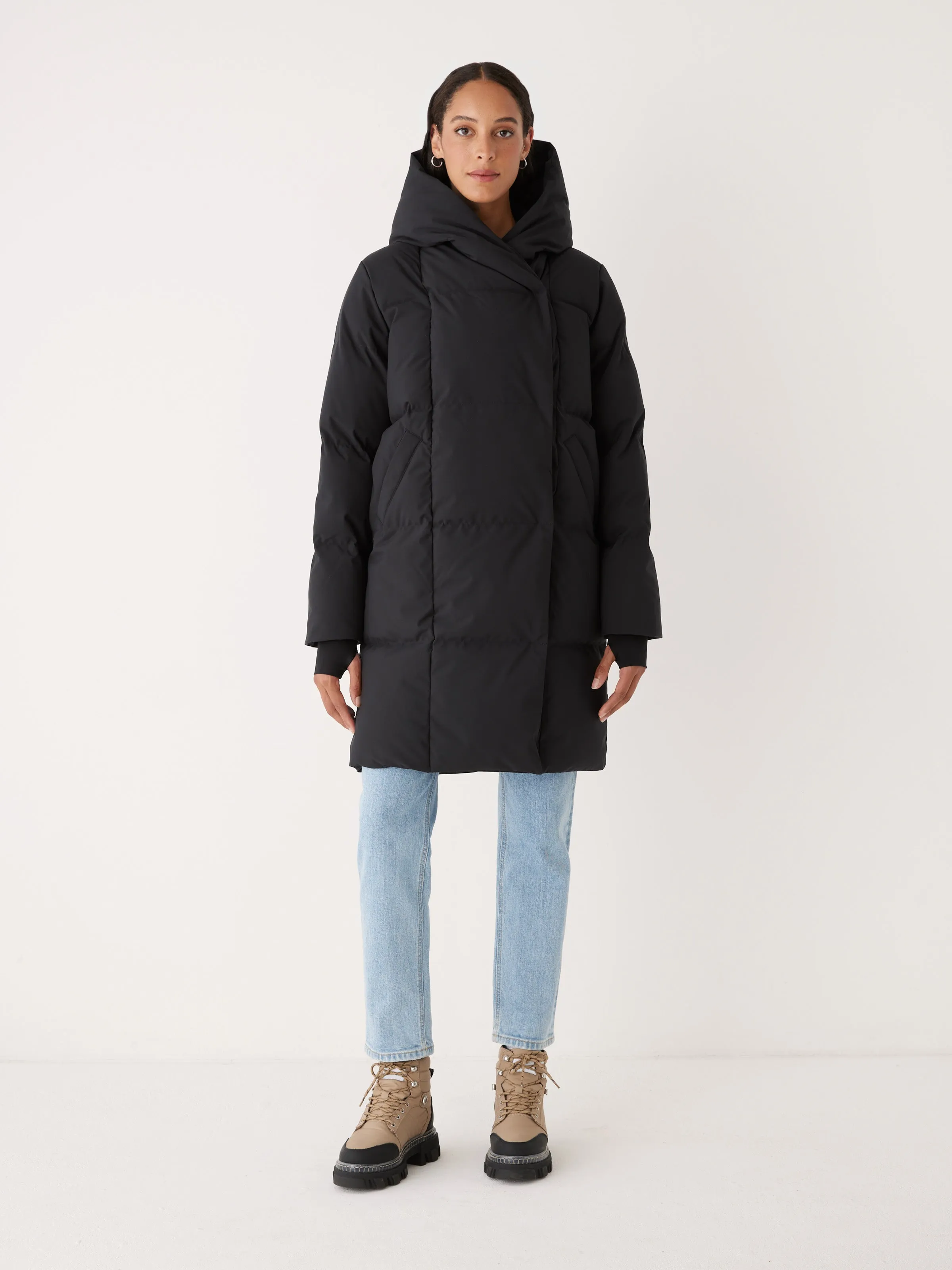 Cozy Hygge Puffer Coat in Classic Black