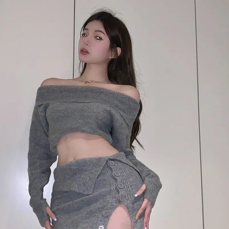 Vintage Knitted Cropped Sweater