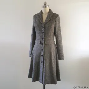 Winter coat Herringbone wool coat houndstooth coat dress custom made coat Kate Middleton Twill Coat Dress Duchess of Cambridge coat
